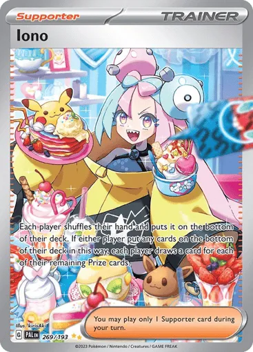Iono Special Illustration Rare from the Paldea Evolved set