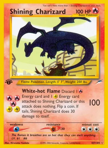 Shining Charizard from the Neo Destiny set